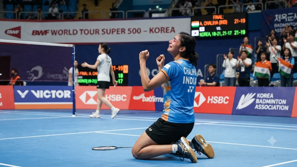 Ashmita Chaliha Wins First BWF World Tour Title in Korea