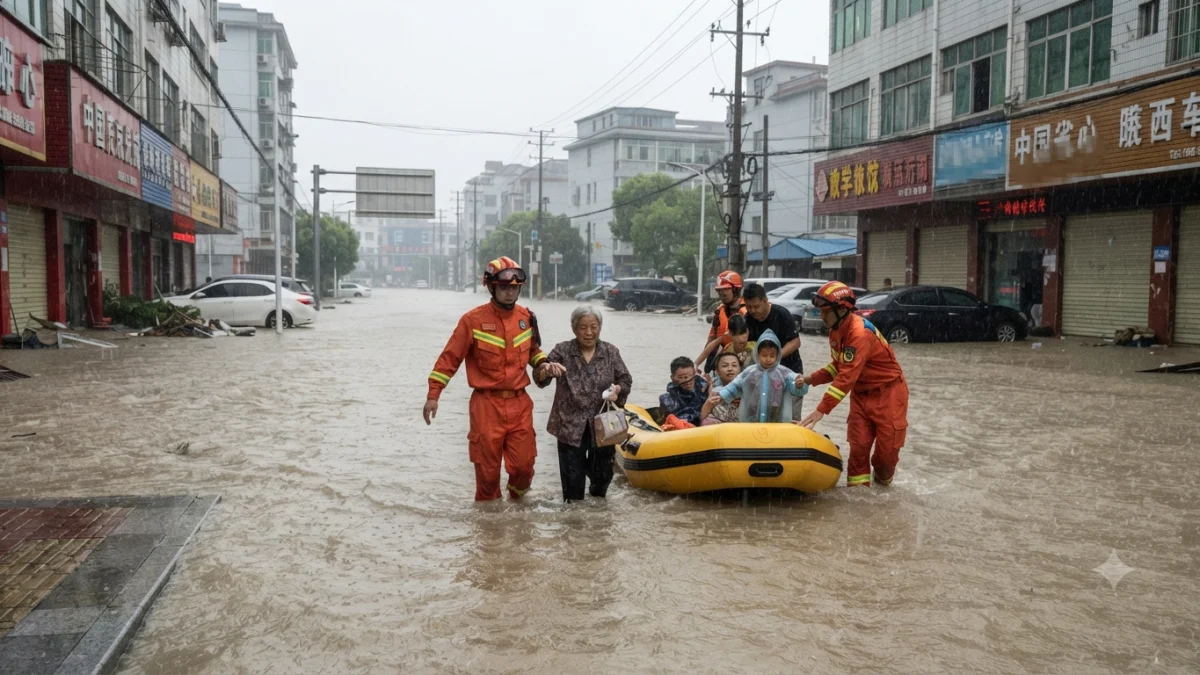 Typhoon Dolphin Forces Mass Evacuations and Floods Eastern China