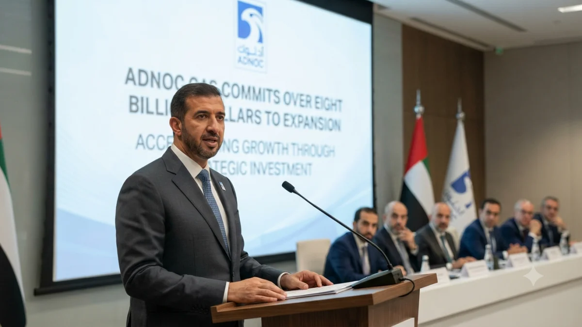 UAE Adnoc Gas Commits Over Eight Billion Dollars to Expansion