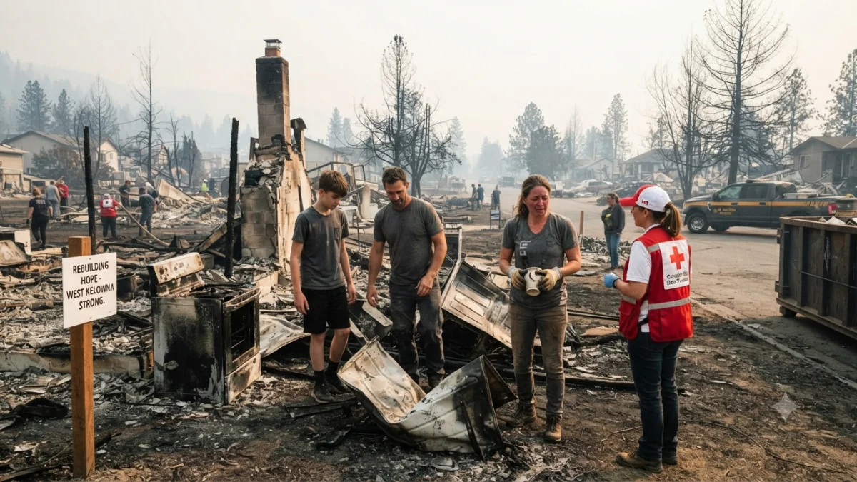 Families Rebuild After Explosive Wildfire Forces Mass Evacuation in British Columbia