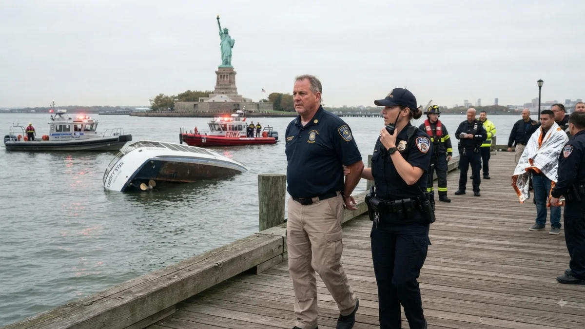 Boat Captain Arrested After Capsize Near Statue of Liberty