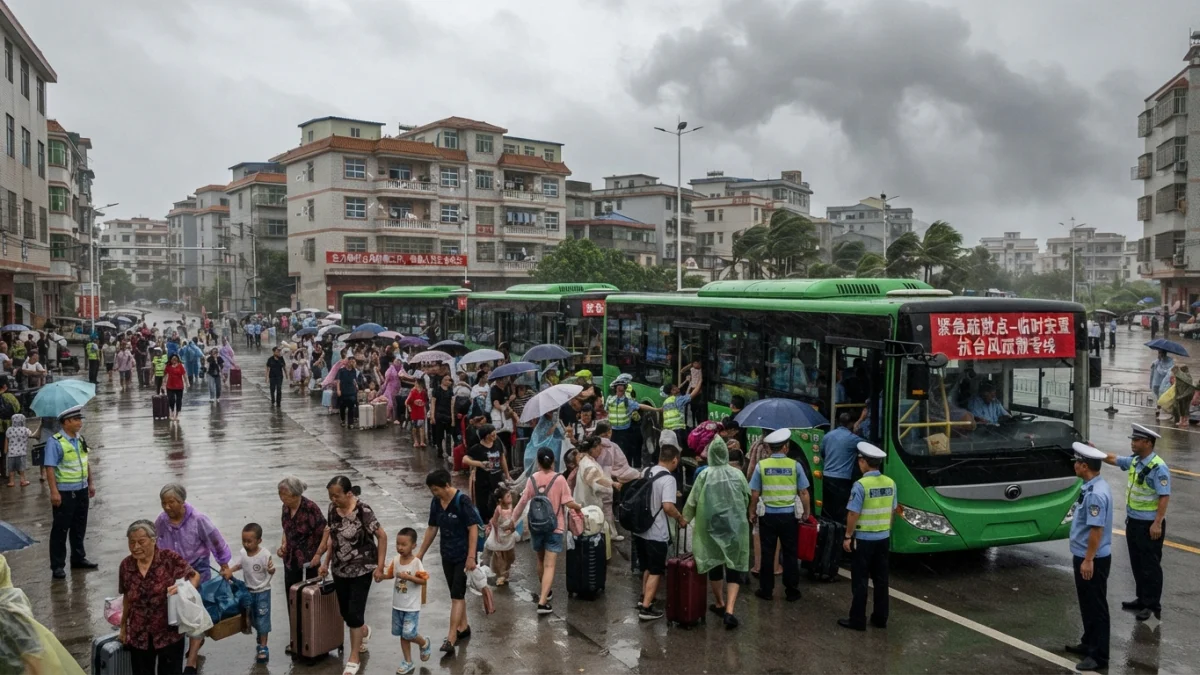 China Evacuates Over One Million Ahead of Typhoon Landfall