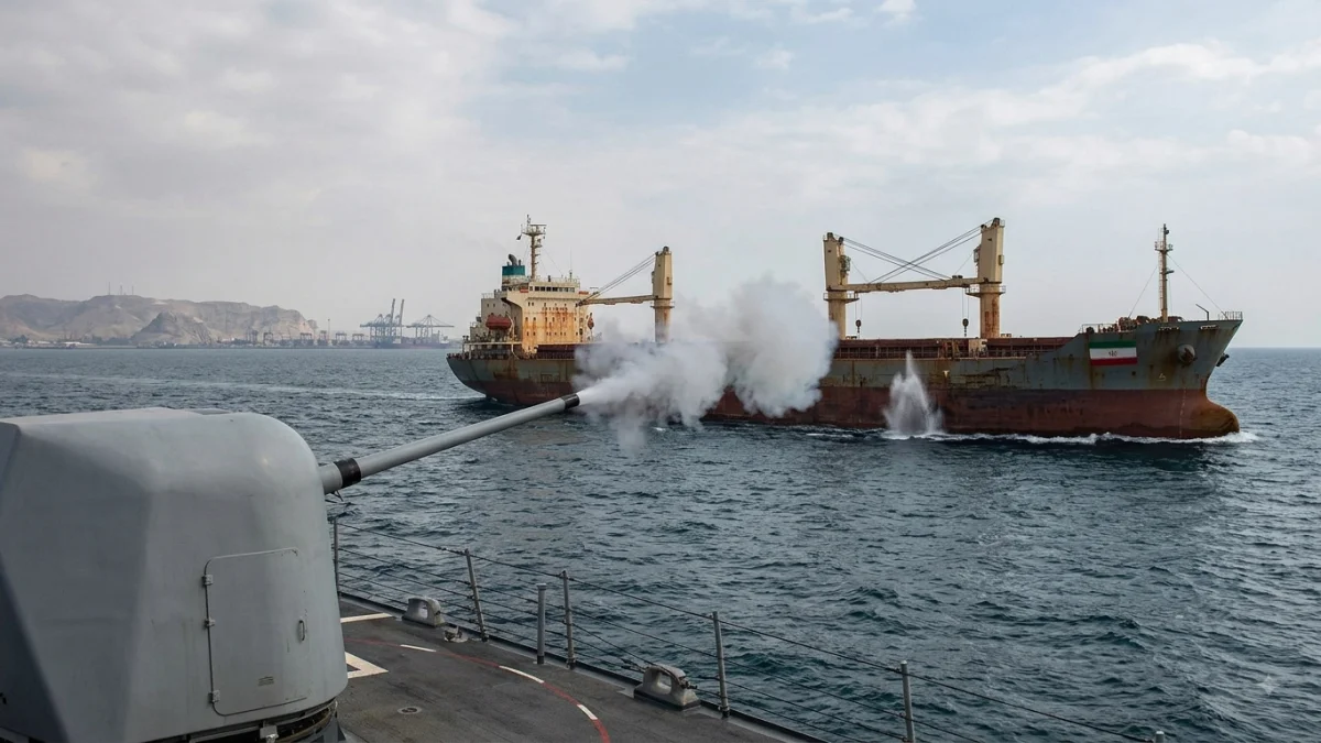 US Forces Fire on Ship Breaking Iranian Port Blockade