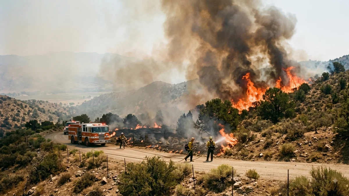 Wildfires Rage in Western US States Amid Hot Conditions