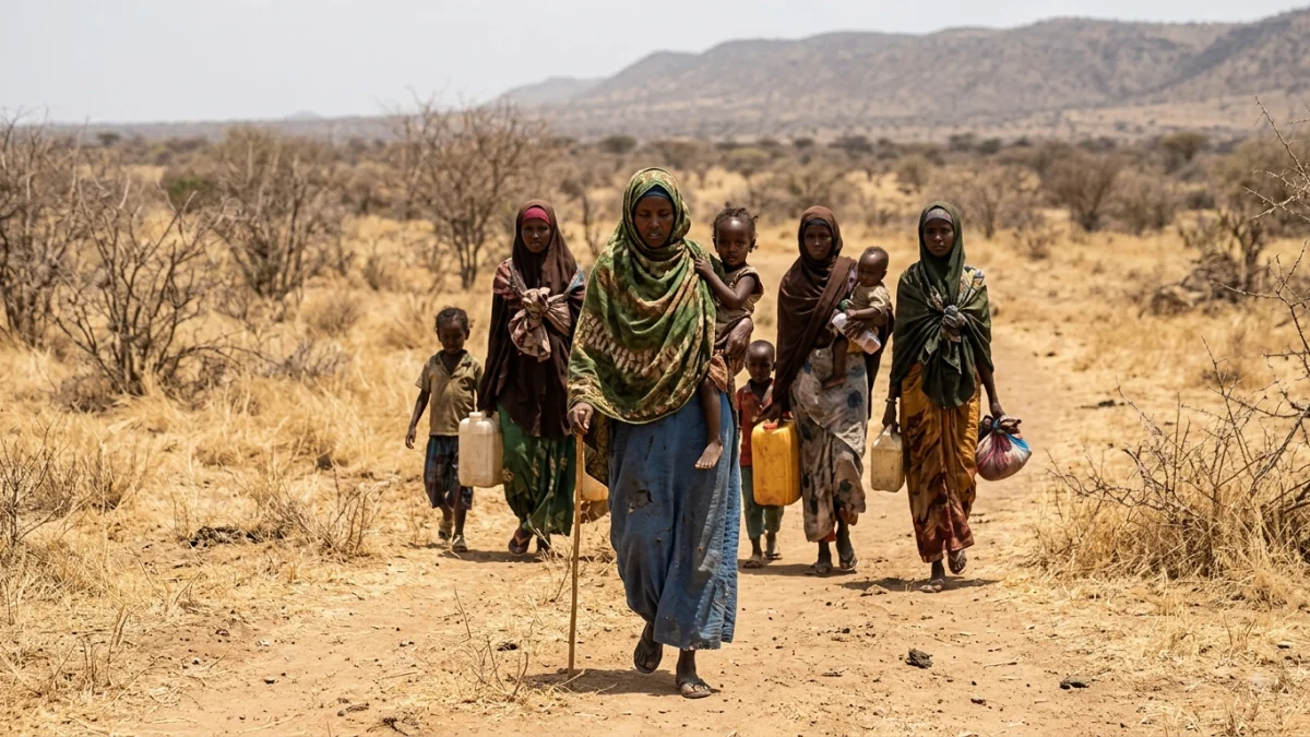 Somali Mothers Trek Weeks Seeking Food Amid Deepening Drought