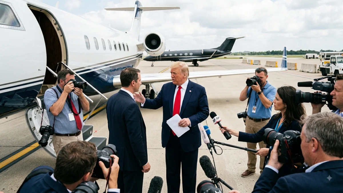 Trump confirms secret plane swap amid Iran threat reports