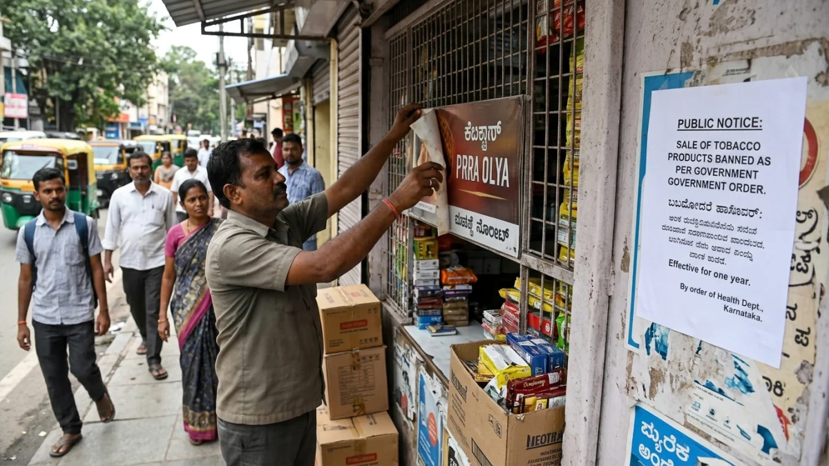 Karnataka imposes one-year ban on tobacco product sales