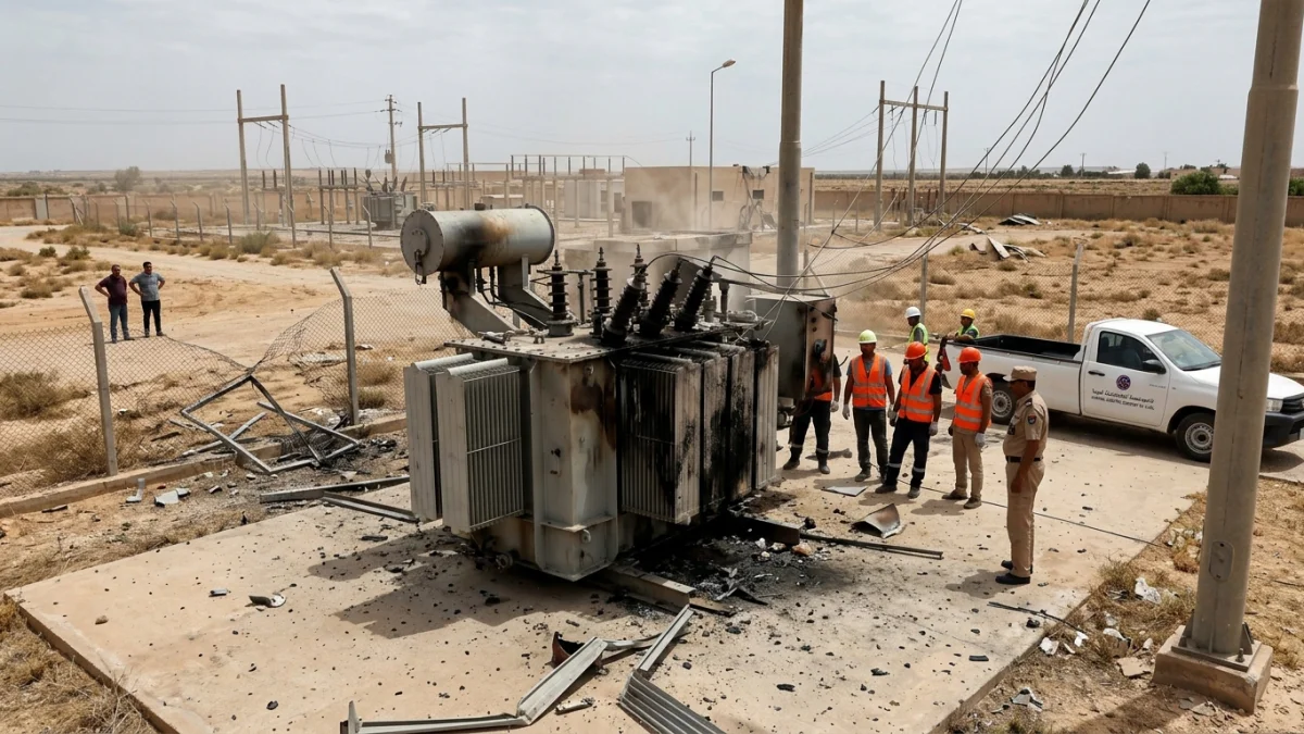Libyan drone strike hits electrical substation causing outages
