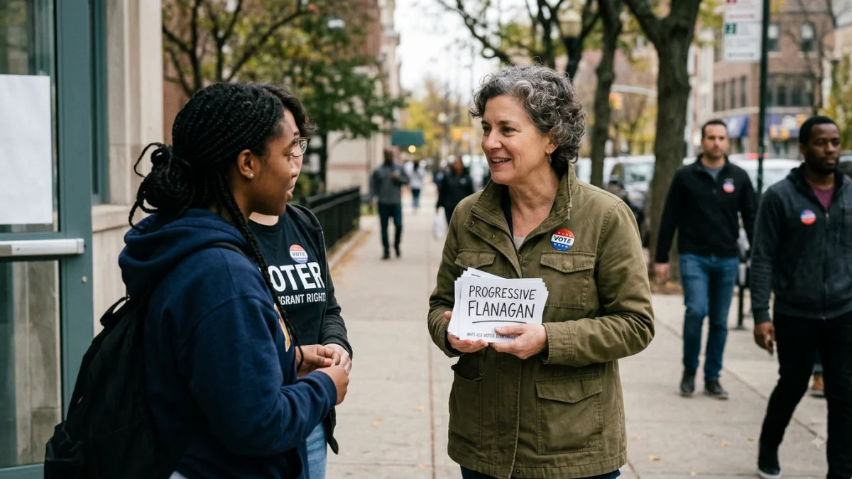 Progressive Flanagan victory highlights anti-ICE voter sentiment