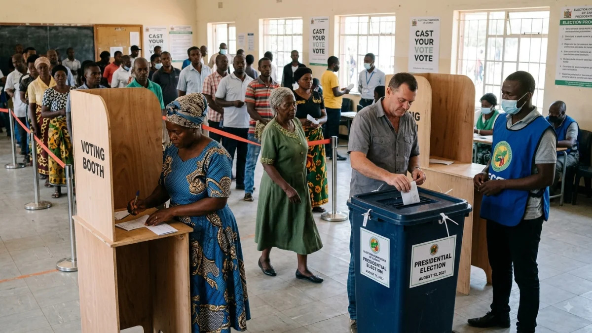 Zambians Cast Ballots in Presidential Election