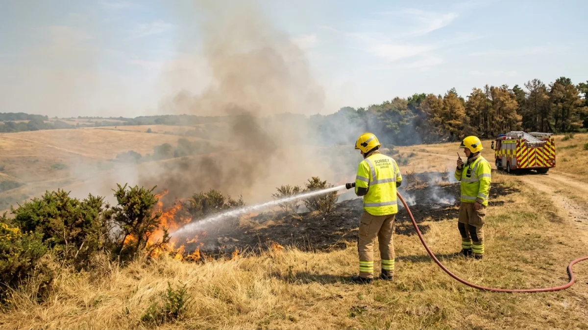 UK Records Hottest Day of Year Amid Spreading Wildfires