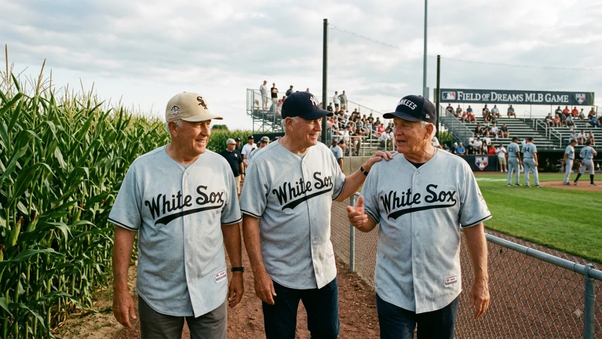 Hall of Famers Appear at Field of Dreams MLB Game