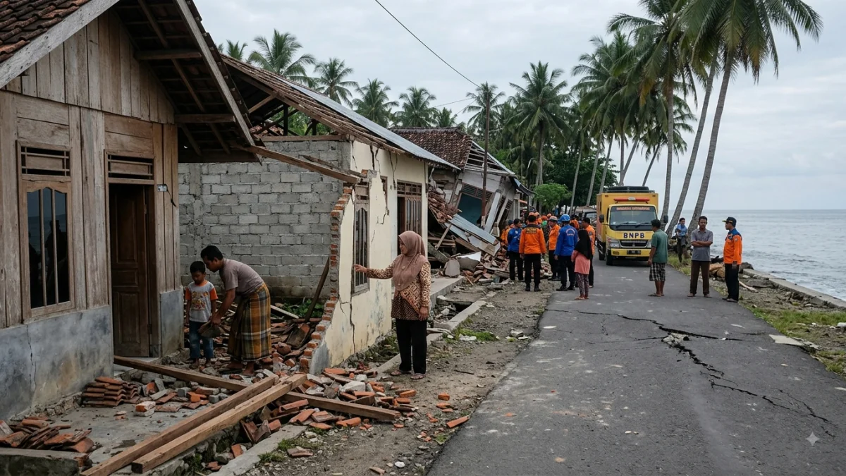 Powerful Earthquake Strikes Off Indonesia Coast