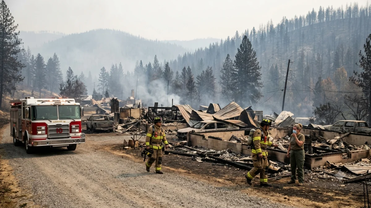 Wildfires Destroy Hundreds of Structures Near Spokane