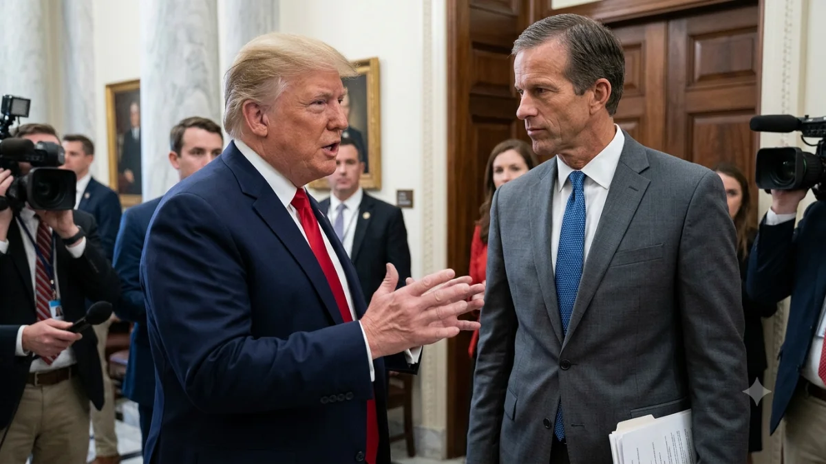 Trump and Thune Clash Over Senate Leadership Amid Midterm Tensions