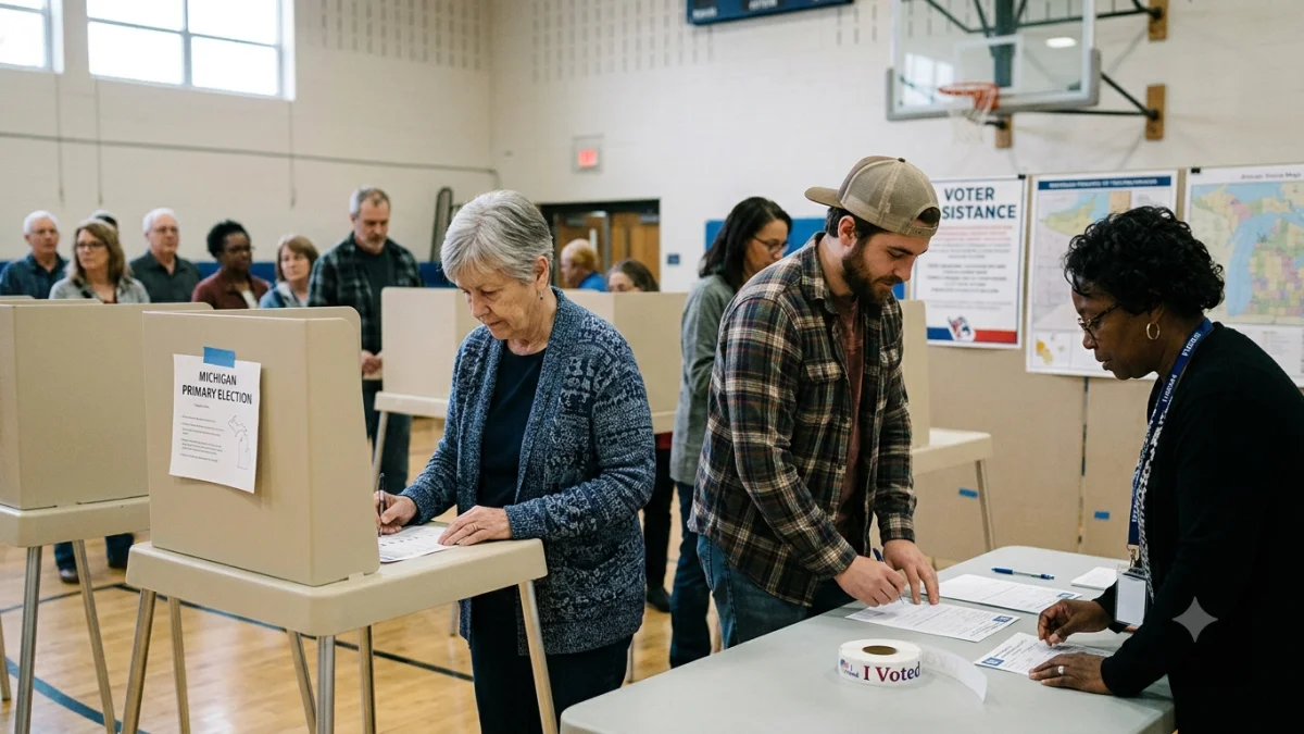Michigan Senate Primary Tests Progressive Strength in Midwest