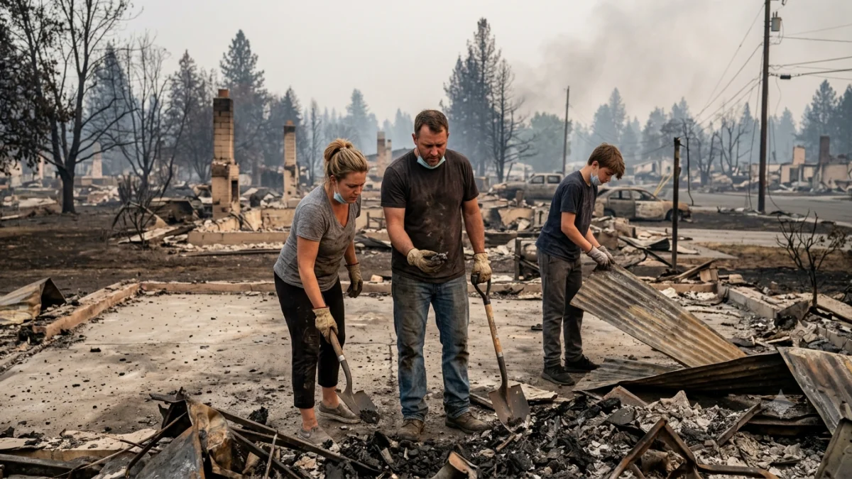 Spokane Families Sift Through Ashes After Wildfires Destroy Homes