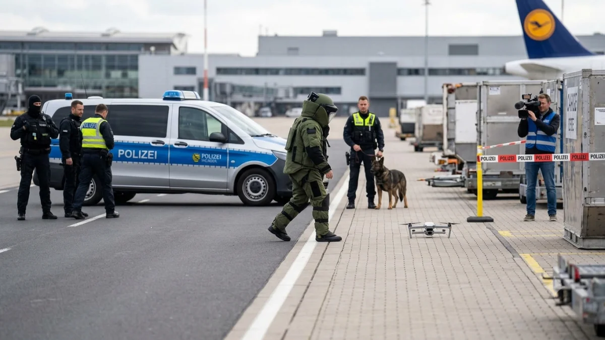 Explosive-laden drone found at German Leipzig airport