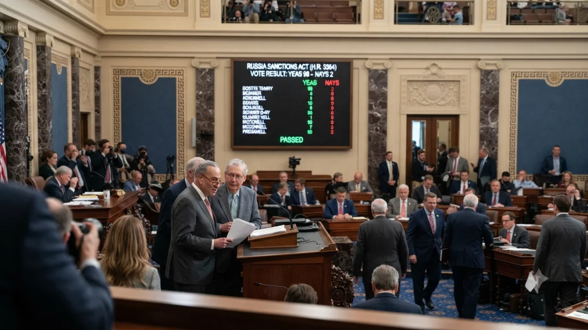Senate Passes Sweeping Russia Sanctions Bill