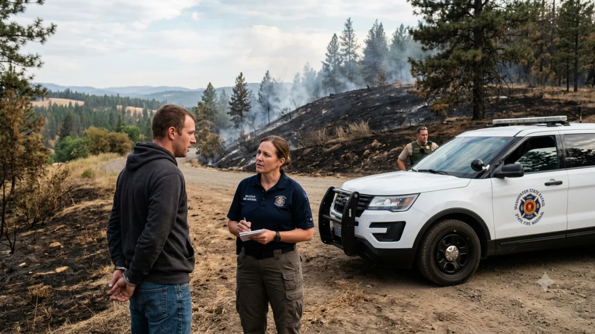 Suspect Admits Starting Washington State Wildfire Authorities Say