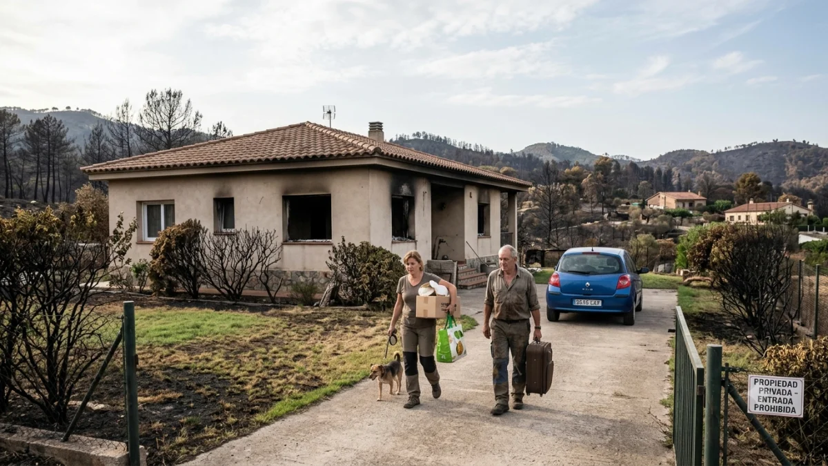 Residents Return Home After Europe's Record Wildfire Season