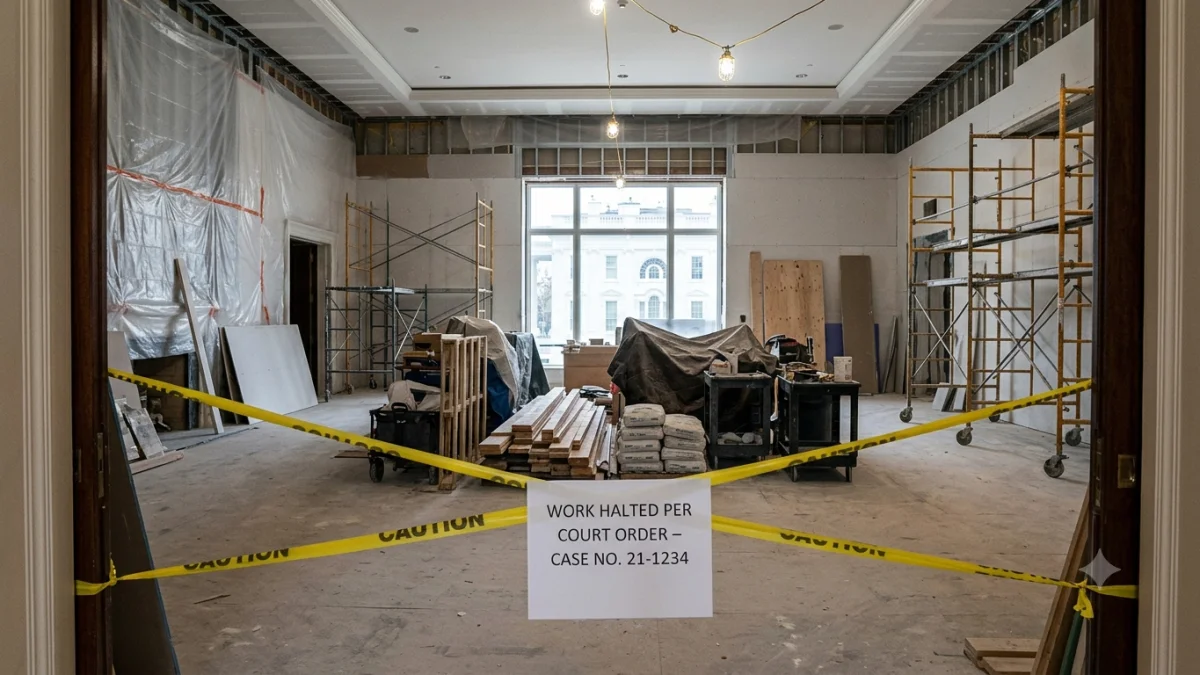 Appeals Court Halts Trump White House Ballroom Project